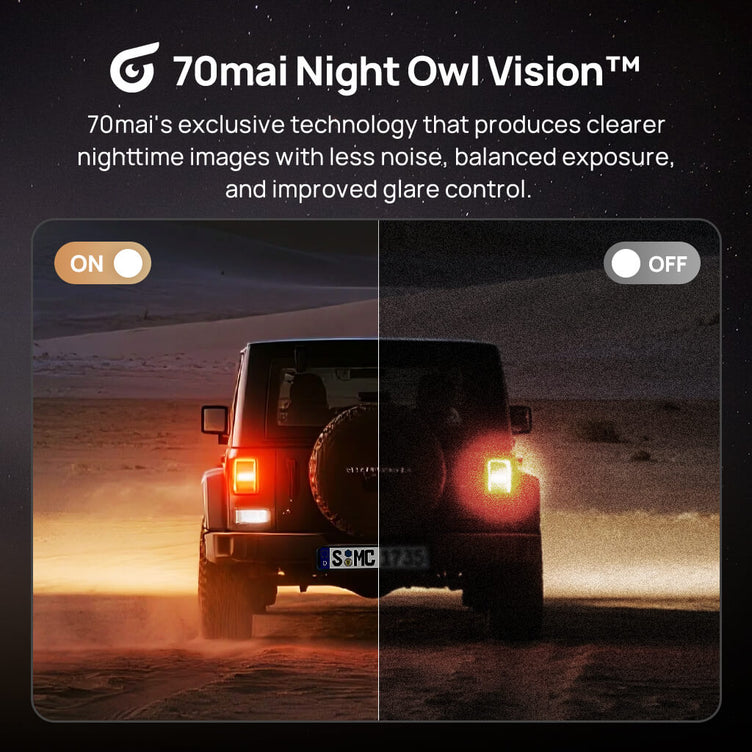 70mai Omni Dash Cam 4G Garde de sécurité pour véhicule à vue complète à 360°