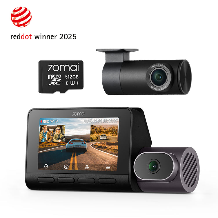 70mai Omni Dash Cam 4G Garde de sécurité pour véhicule à vue complète à 360°