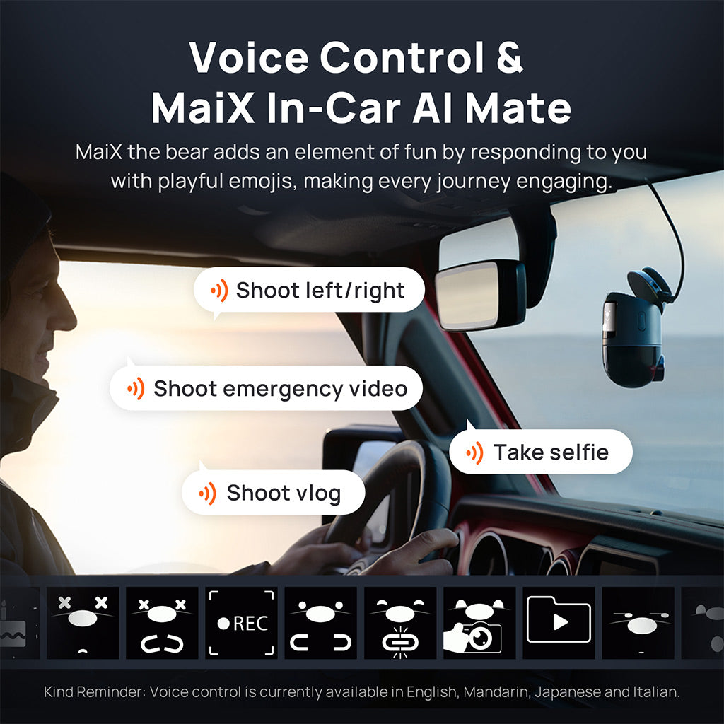 70mai Dash Cam 4K Omni - Caméra Voiture 360° Avant/Arrière | Enregistrement 4K 60FPS, Stationnement 24H, Détection IA
