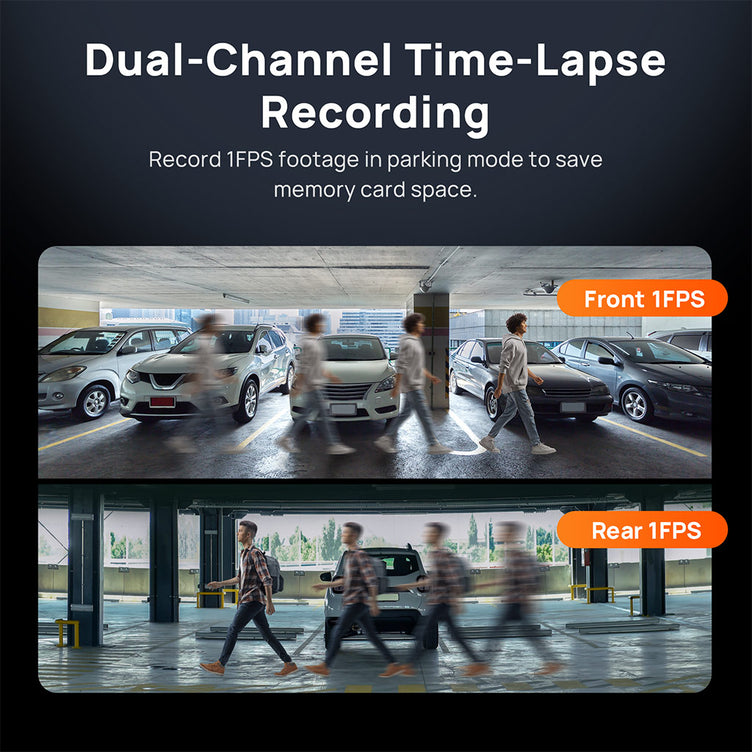 70mai Dashcam 4K Omni-time lapse recording