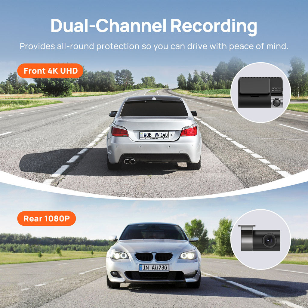70mai Dashcam A800S - dual channel