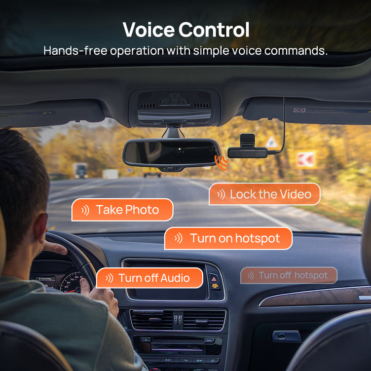 70mai M500 Dash Cam 2.7K HDR Vision nocturne 170° FOV Assistant de conduite