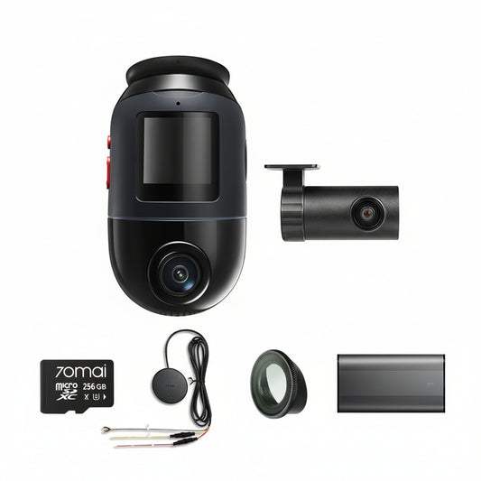 4K Omni Bundle: Front Cam + Rear Cam + Memory Card + Hardwire Kit + CPL Filter + Battery Pack