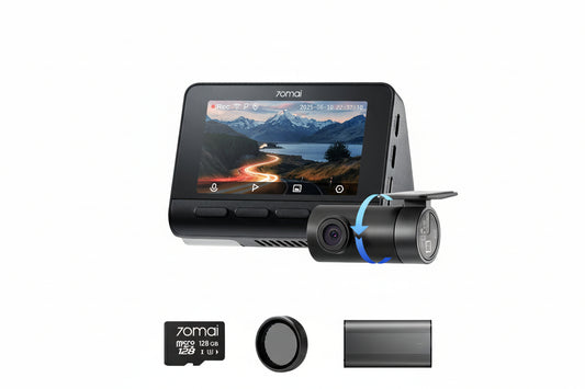 4K A800SE Bundle: Front Cam + Rear Cam + Memory Card + CPL Filter + Battery Pack + Hardwire Kit