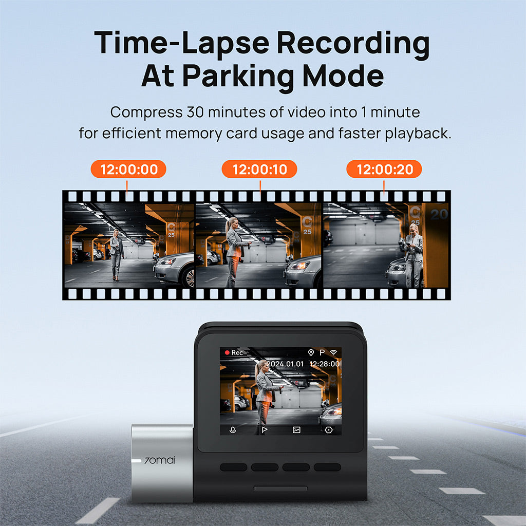 70mai Dashcam A500S - time lapse recording